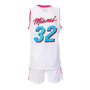 Voir la diapositive 2 : SPORTZONE Miami Ensemble de basket Blanc Enfant Sport Zone