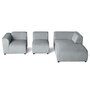 Voir la diapositive 3 : LISA DESIGN Suaro - canapé modulable d'angle droit 4 places en tissu texturé