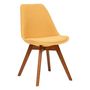 Voir la diapositive 2 :  Lot de 4 Chaises Vintage  Baya  79cm Ocre