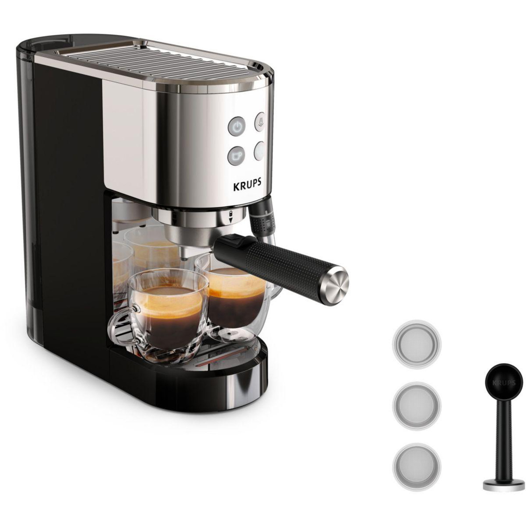 KRUPS Machine à expresso xp444c10 pompe virtuoso +