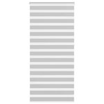 VIDAXL Store zebre gris clair largeur du tissu 110,9 cm polyester