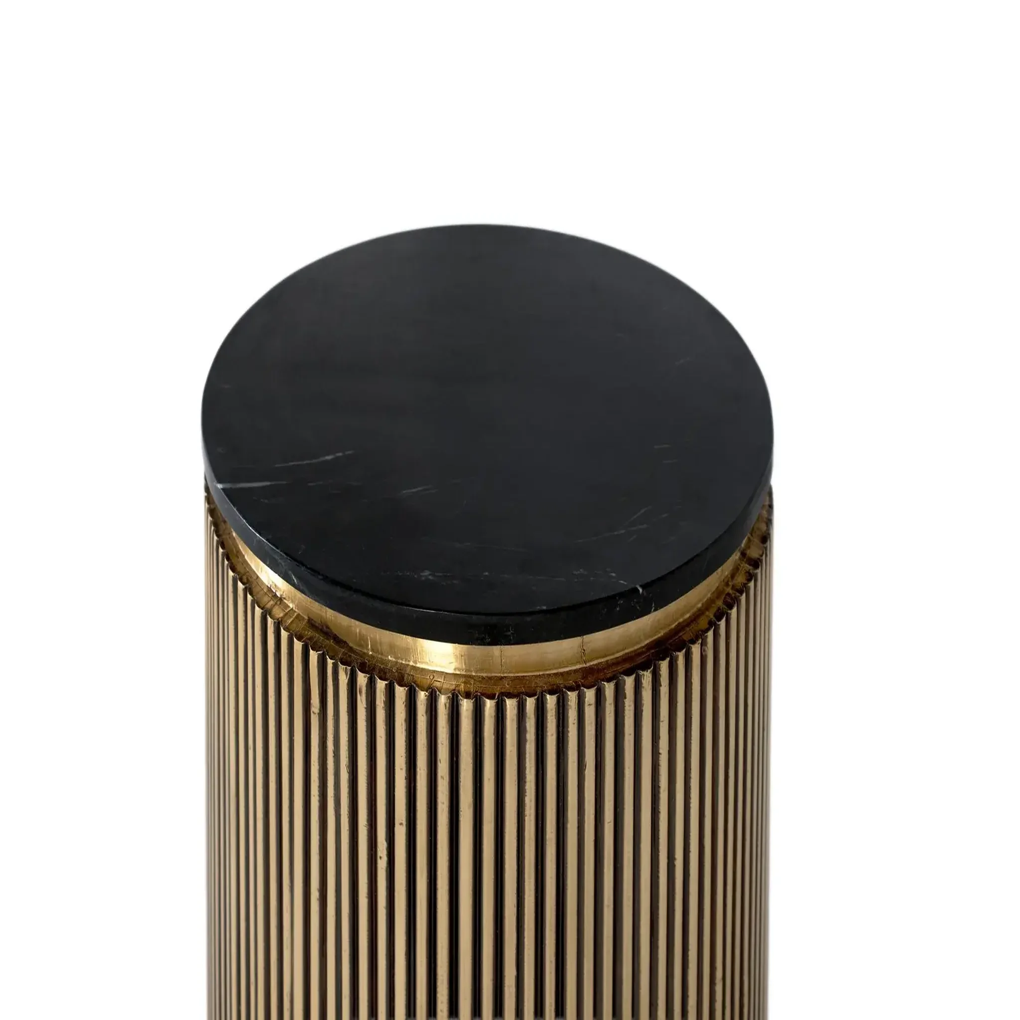 Voir la diapositive 2 : GINER Y COLOMER SL Table d'appoint en bois de manguier 50 cm style classique moderne