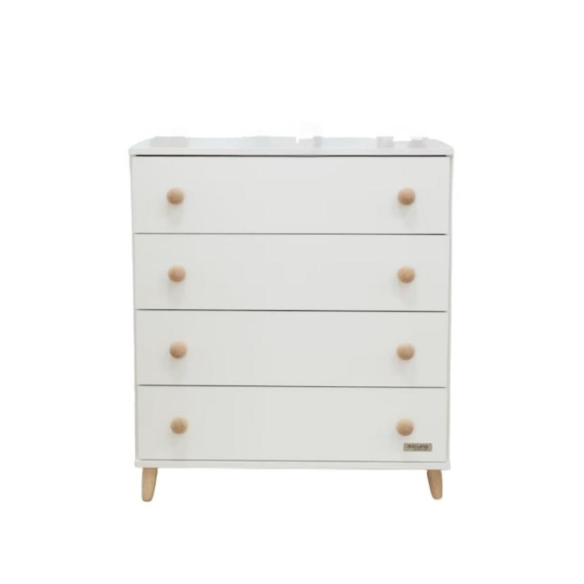 MICUNA Commode Style Blanc et Bois