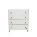 MICUNA Commode Style Blanc et Bois