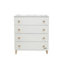 Voir la diapositive 1 : MICUNA Commode Style Blanc et Bois