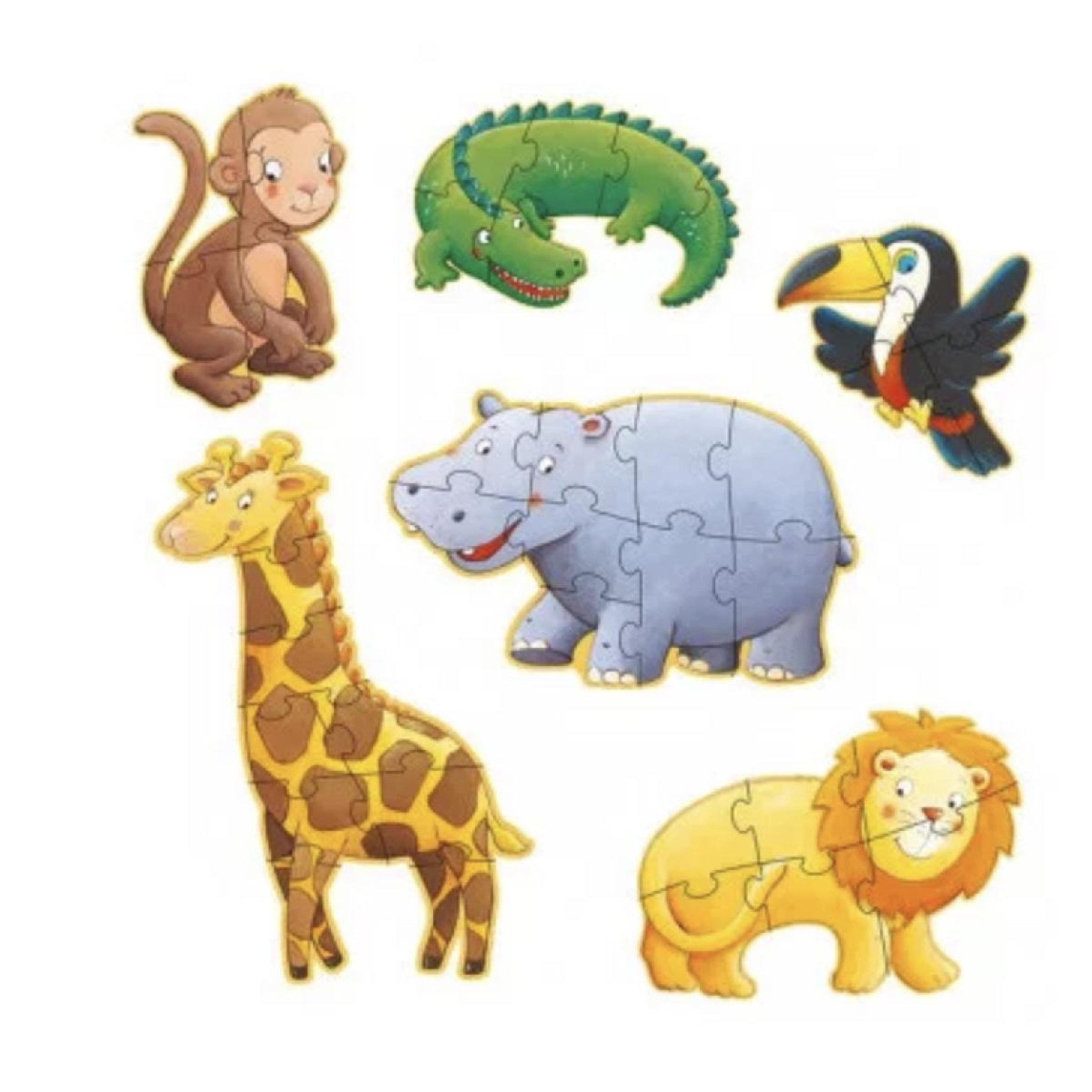 Voir la diapositive 2 : Djeco Puzzle Geant Ouistiti et ses Amis