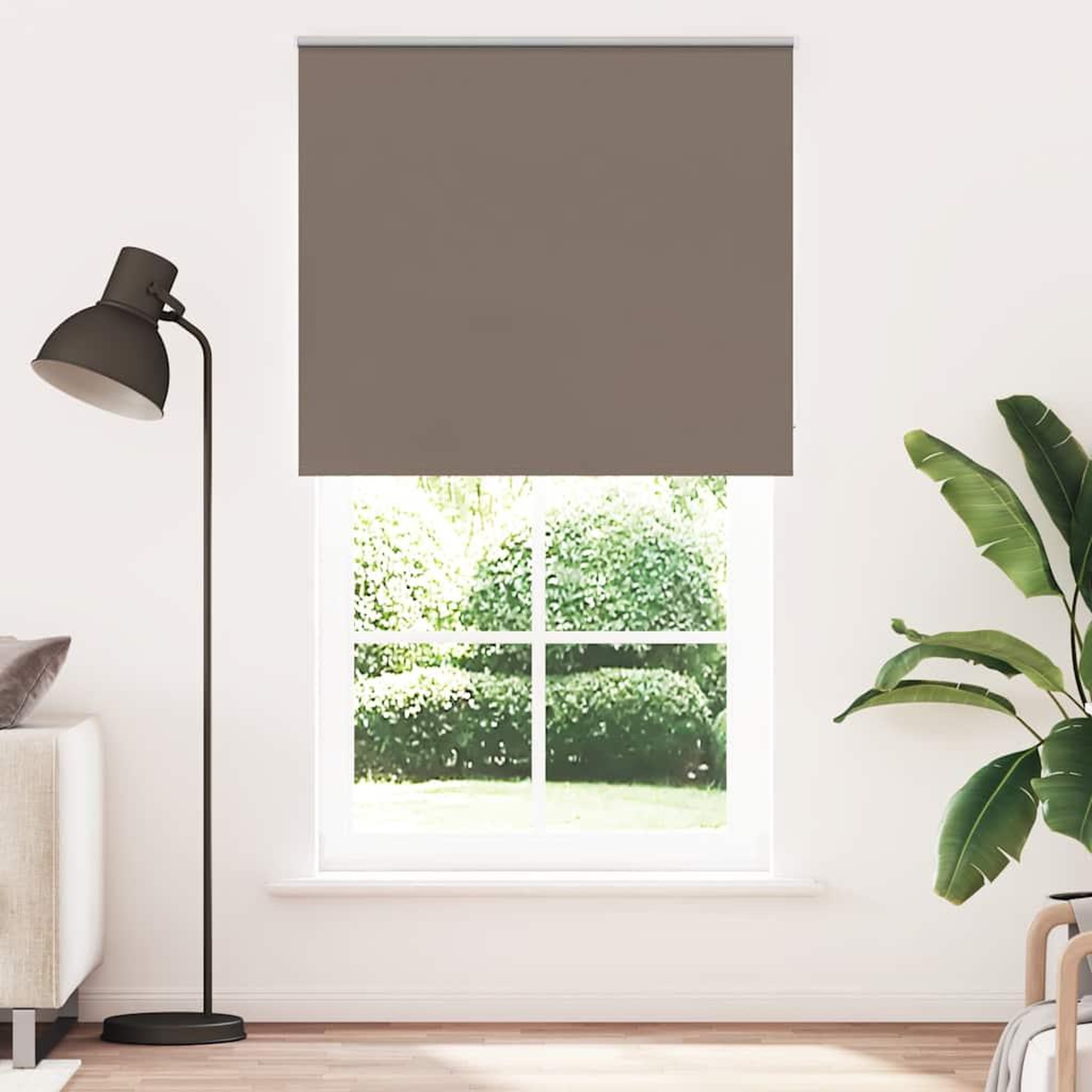 VIDAXL Store enrouleur occultant cafe 125x230cm largeur du tissu