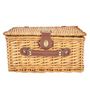 Voir la diapositive 4 : The Home Deco Factory Panier de pique nique pour 4 personnes vert