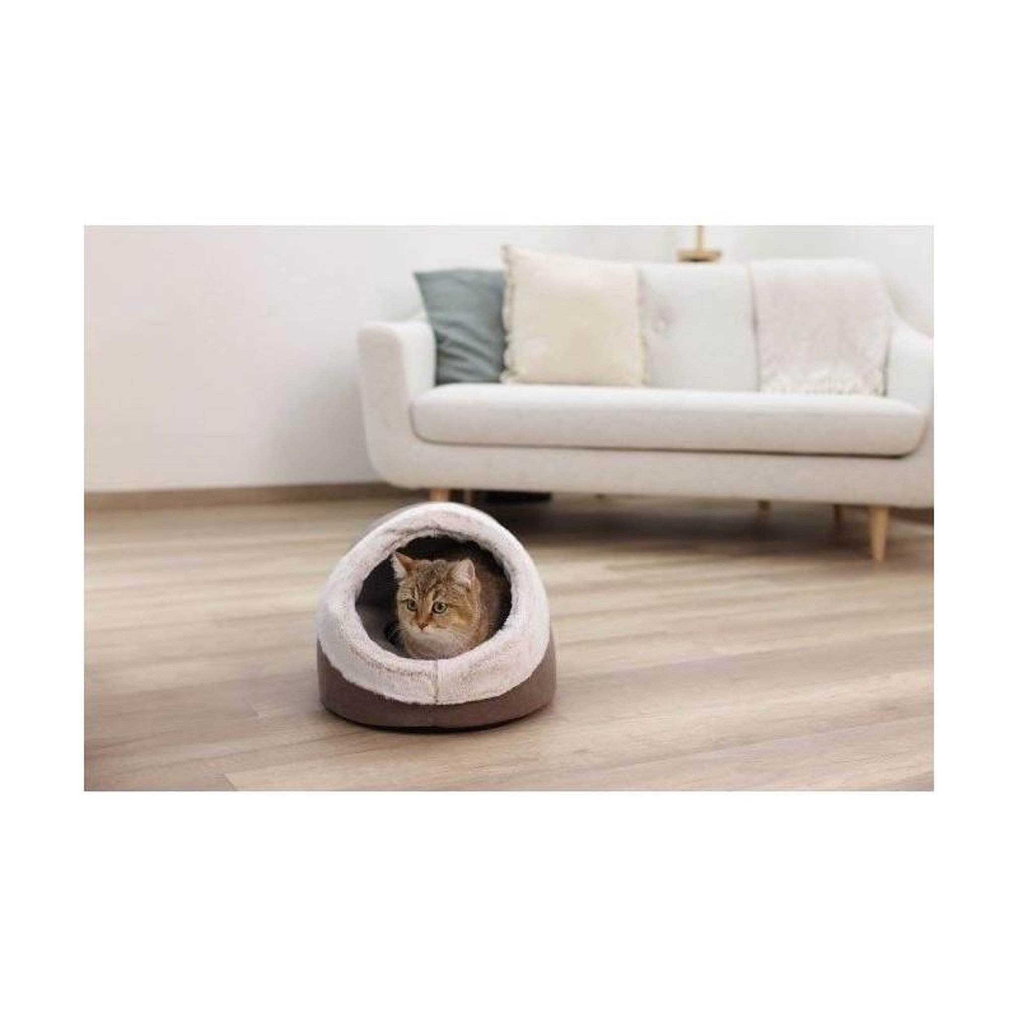 Voir la diapositive 3 : KERBL Igloo pour chats - KERBL - JANA - 37 x 45 x 30 cm - Marron