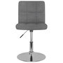 Voir la diapositive 4 : VIDAXL Chaises pivotantes a manger lot de 4 Gris clair Tissu