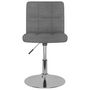 Voir la diapositive 4 : VIDAXL Chaises pivotantes a manger lot de 4 Gris clair Tissu