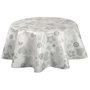 Voir la diapositive 1 : HABITABLE Nappe en toile cirée ronde Paco - Diam. 135 cm - Gris