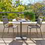 Voir la diapositive 2 : HESPERIDE Table de jardin carrée 2 places ALEGORIA