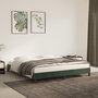 Voir la diapositive 1 : VIDAXL Cadre de lit sans matelas vert fonce 180x200 cm velours