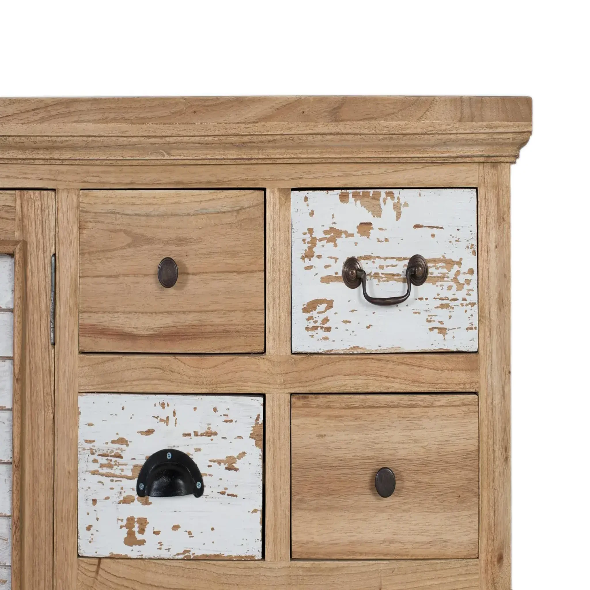 Voir la diapositive 3 : GINER Y COLOMER SL Buffet en bois de mindi 160 cm style rustique moderne