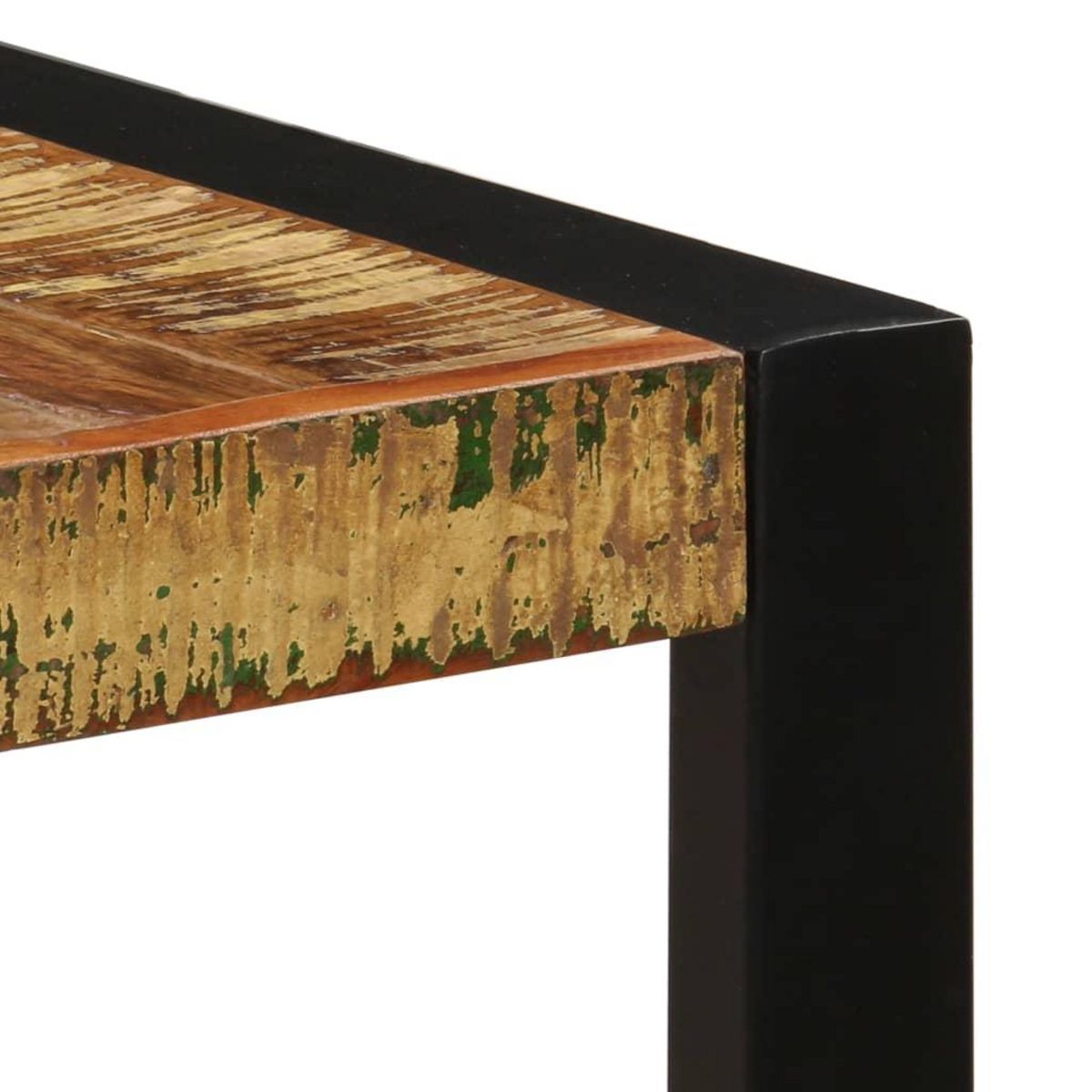 VIDAXL Table a manger 140x70x75 cm Bois de recuperation massif