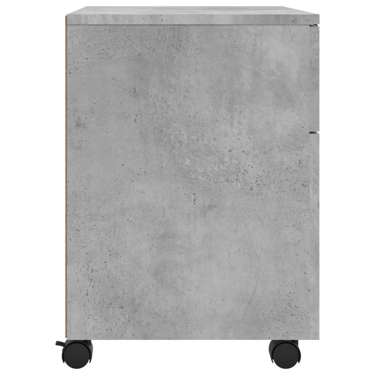 VIDAXL Classeur mobile avec roues Gris beton 45x38x54 cm