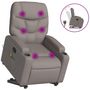 Voir la diapositive 2 : VIDAXL Fauteuil inclinable de massage Taupe Tissu