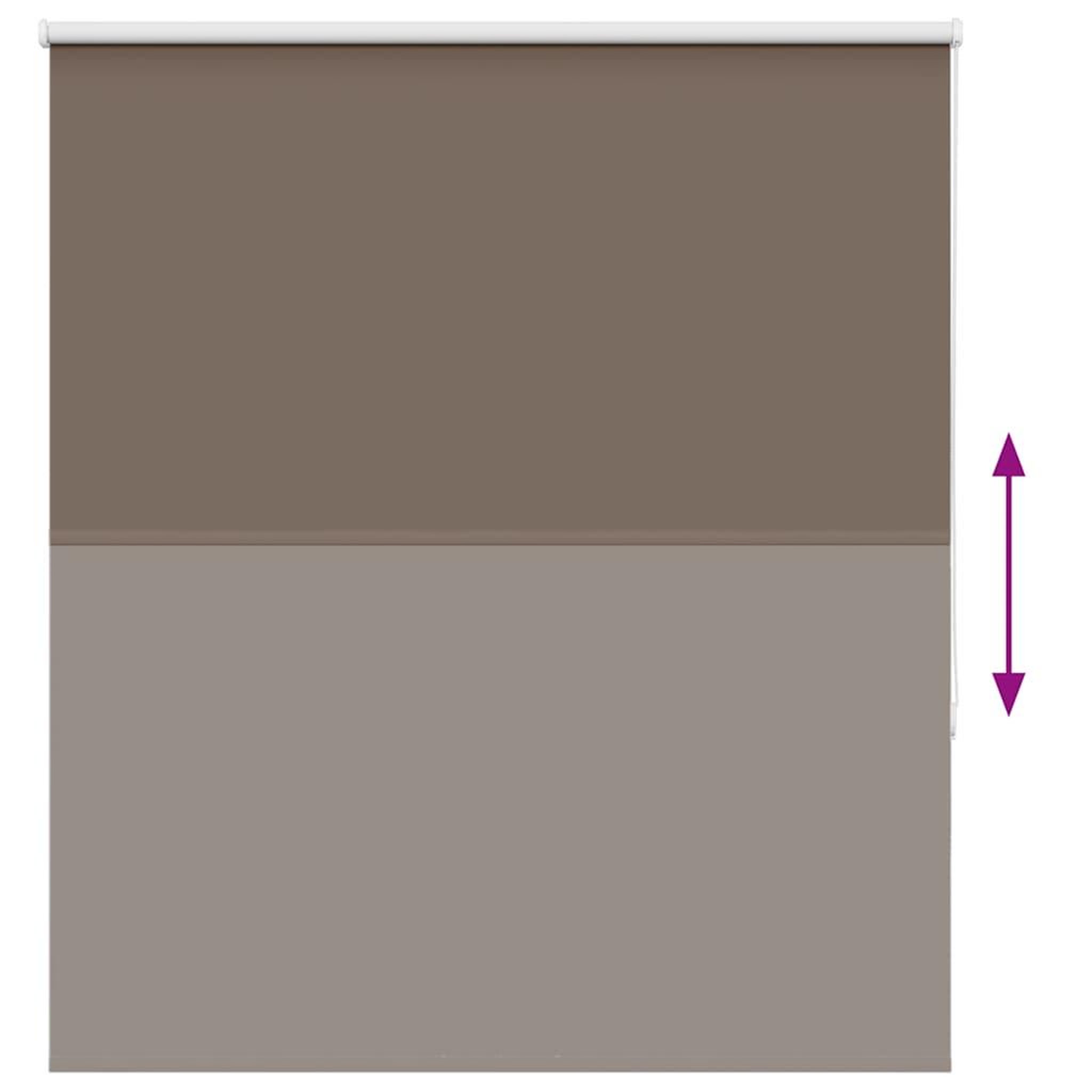 Voir la diapositive 5 : VIDAXL Store enrouleur occultant cafe 135x150cm largeur du tissu