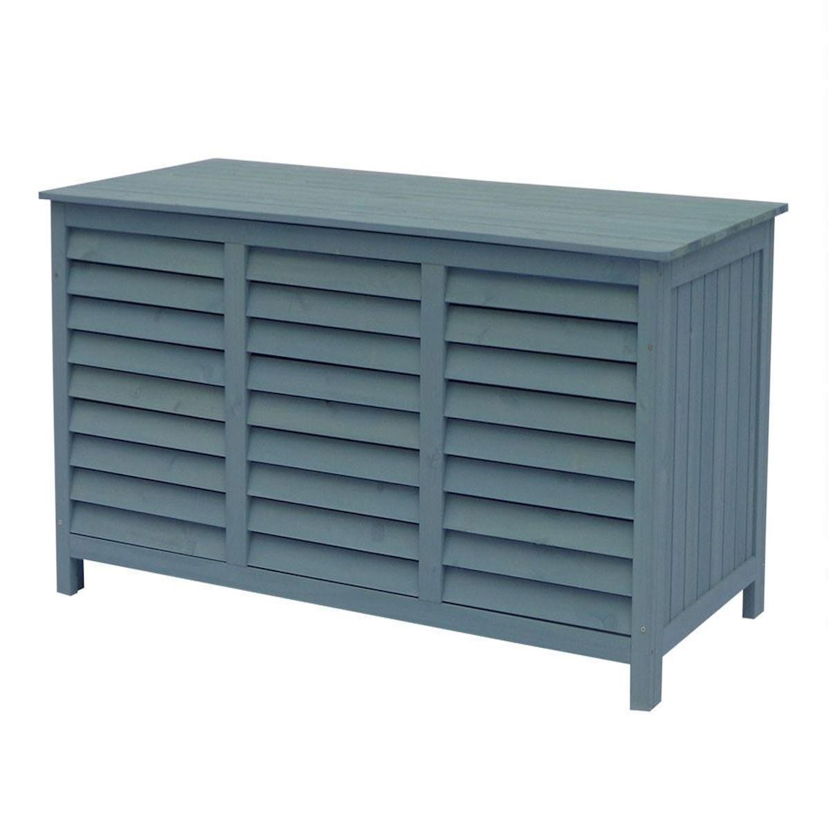 Habitat et Jardin Coffre de jardin en bois  Macao  - 130 x 64 x 60 cm - Bleu ciel