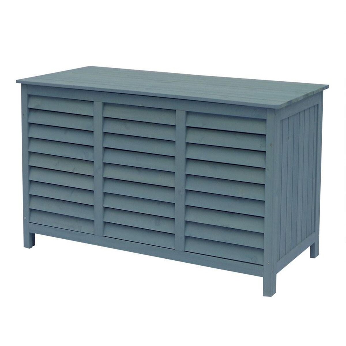 Habitat et Jardin Coffre de jardin en bois  Macao  - 130 x 64 x 60 cm - Bleu ciel