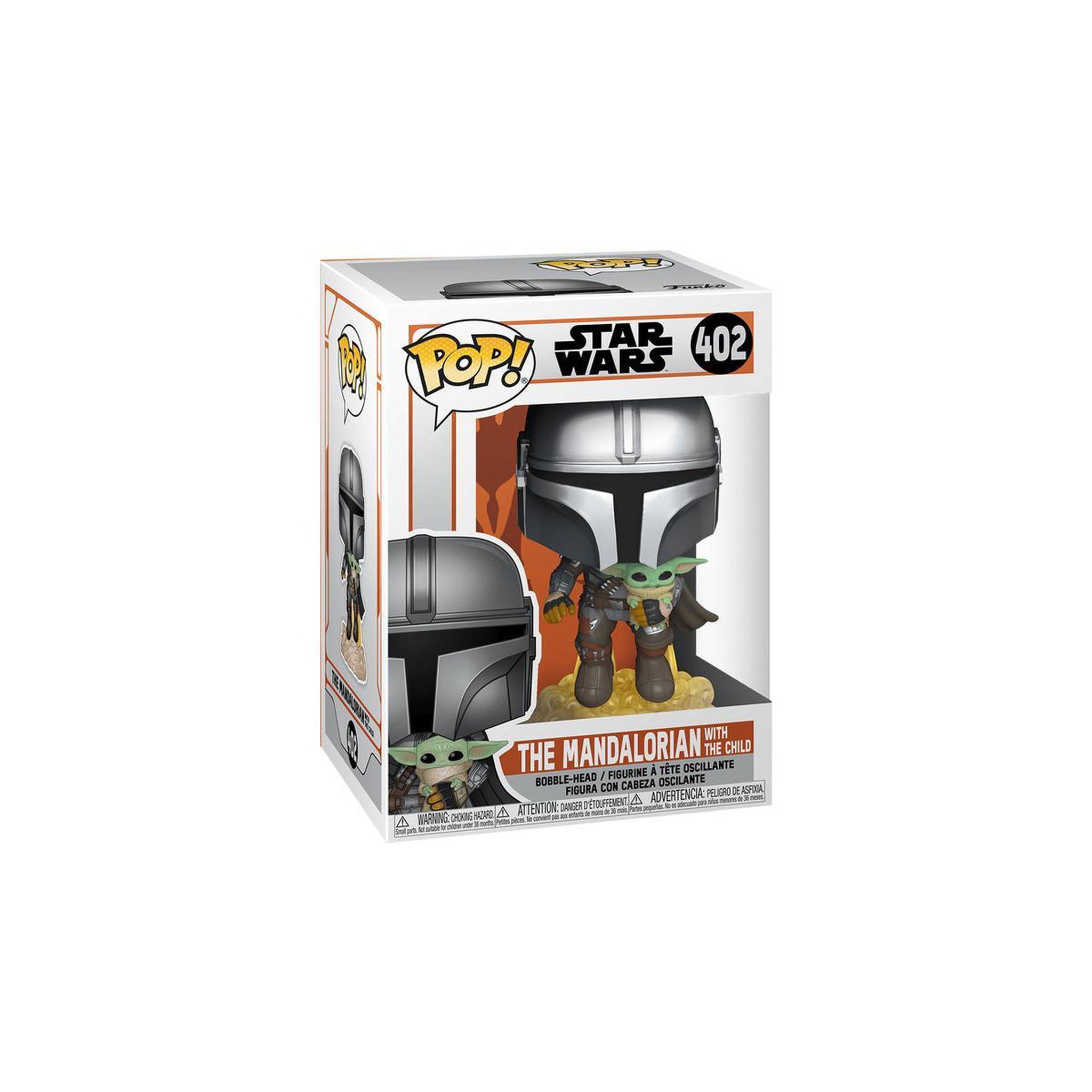 Voir la diapositive 2 : Funko Figurine Funko Pop Star Wars The Mandalorian flying with Jet Pack