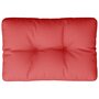 Voir la diapositive 2 : VIDAXL Coussin de palette rouge 50x40x12 cm tissu