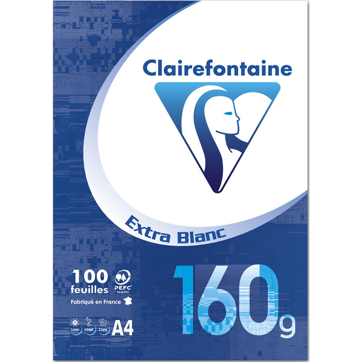 CLAIREFONTAINE Ramette de 100 feuilles A4 160Gr Emeraude