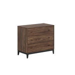 Vipack Commode ilyas 3 tiroirs noyer