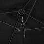 Voir la diapositive 5 : VIDAXL Parasol d'exterieur et poteau en aluminium 460x270 cm Noir