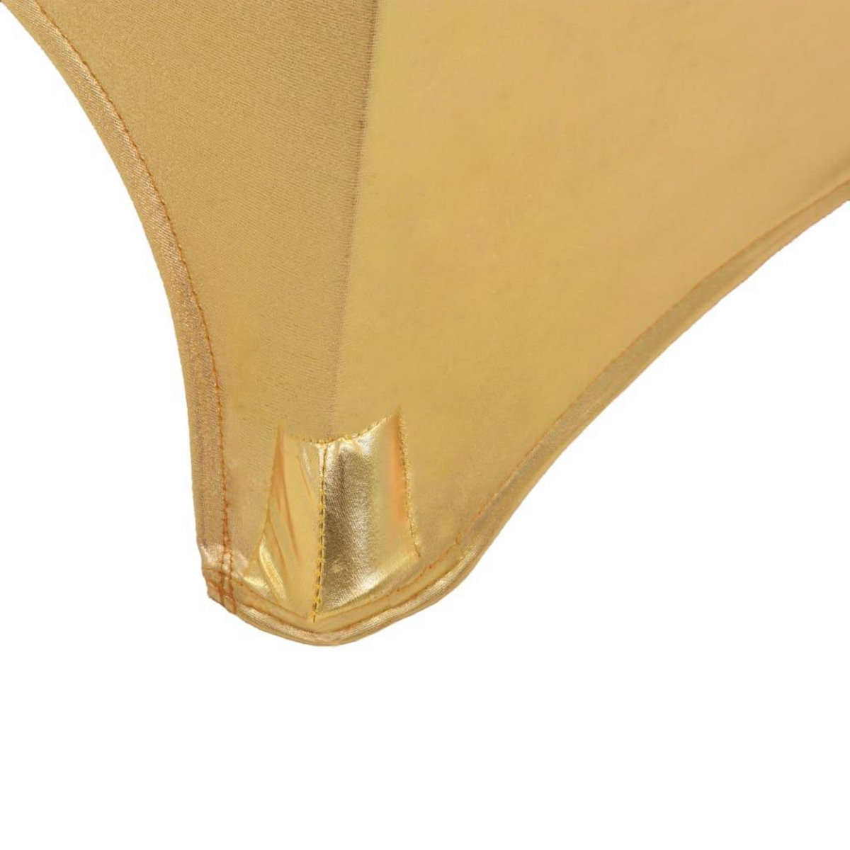 VIDAXL Nappes de table extensibles 2 pcs 80 cm Dore