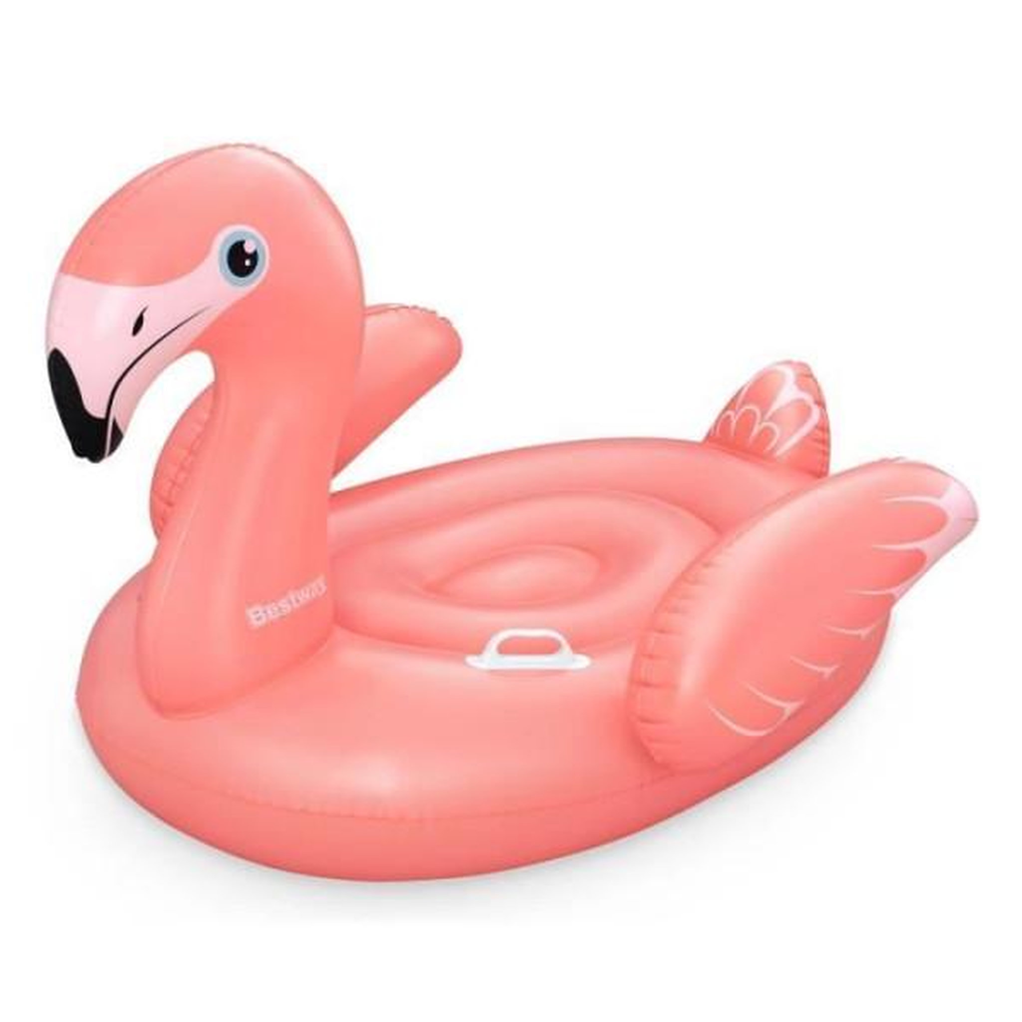 BESTWAY Bouée a chevaucher - bestway - flamant rose - 138 x 107 cm