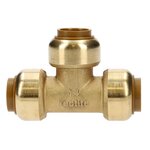 AALBERTS IPS Té réduit triple femelles TECTITE CLASSIC pour tube cuivre D22 18 22 AALBERTS 4750702