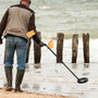 Voir la diapositive 2 : OUTSUNNY Outsunny Détecteur de métaux électrique haute sensibilité écran LCD chasse aux trésors poignée ergonomique tige télescopique noir jaune