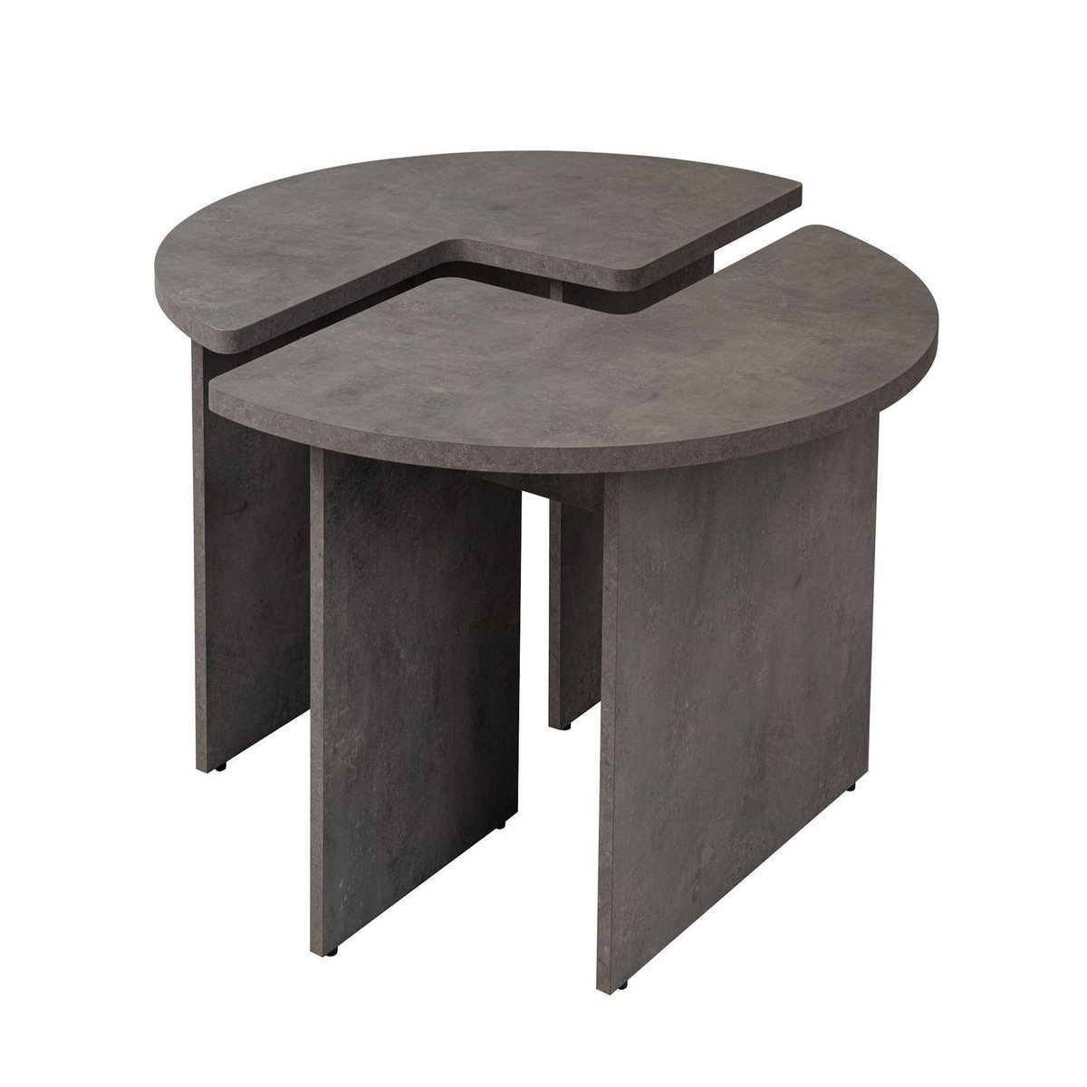 Habitat et Jardin Table basse en bois  Moira  90 x 90 x 41 cm - Gris béton