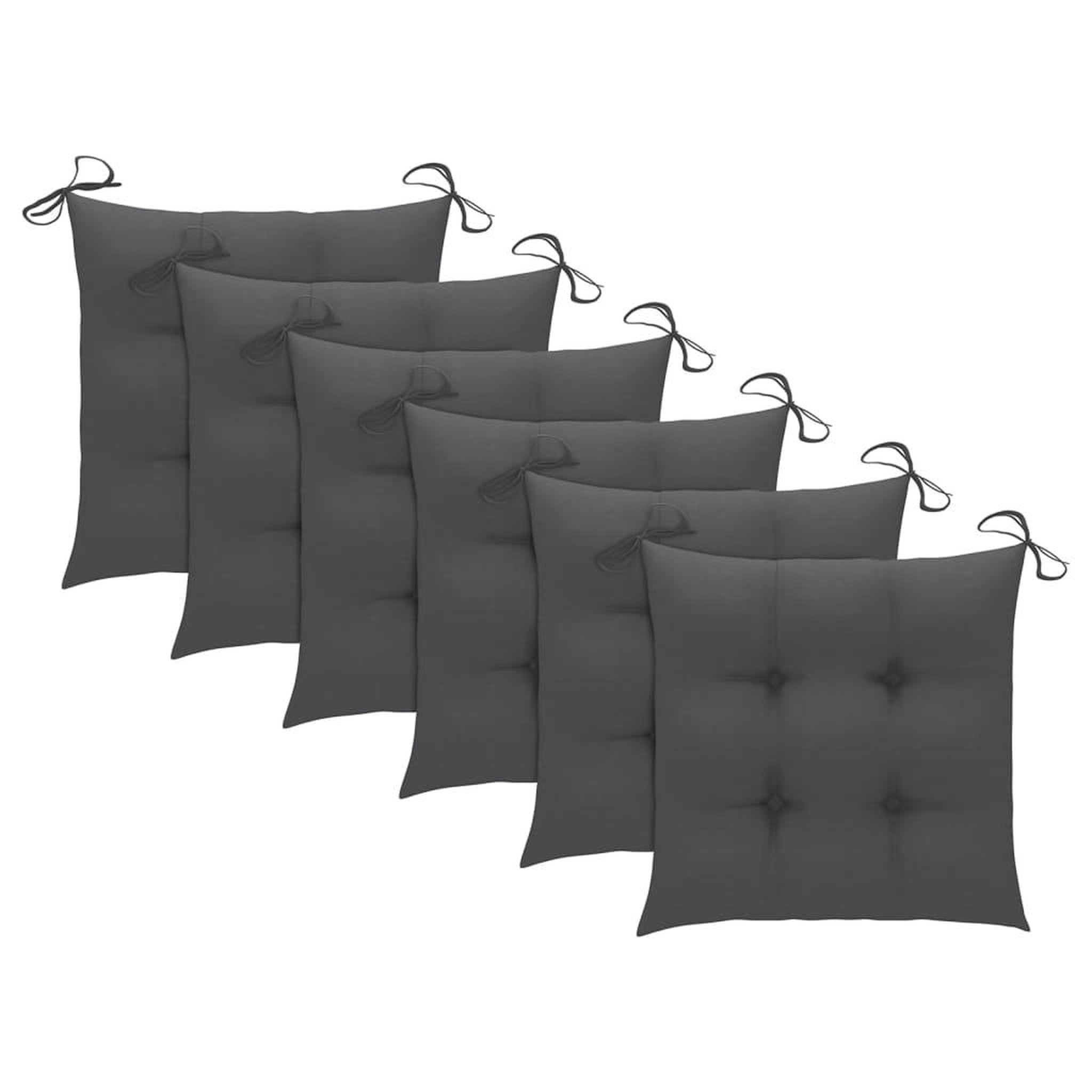 Voir la diapositive 4 : VIDAXL Chaises a manger d'exterieur lot de 6 et coussins Acacia massif
