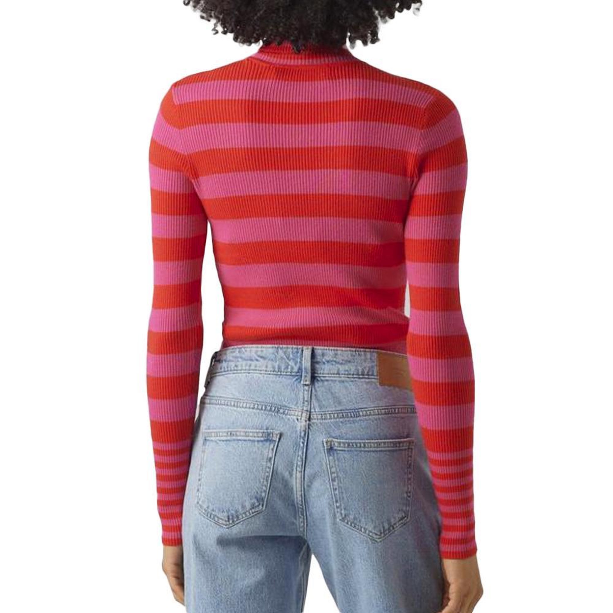 Voir la diapositive 2 : Vero Moda Pull Rose/Rouge  Femme Vero Moda Maxine