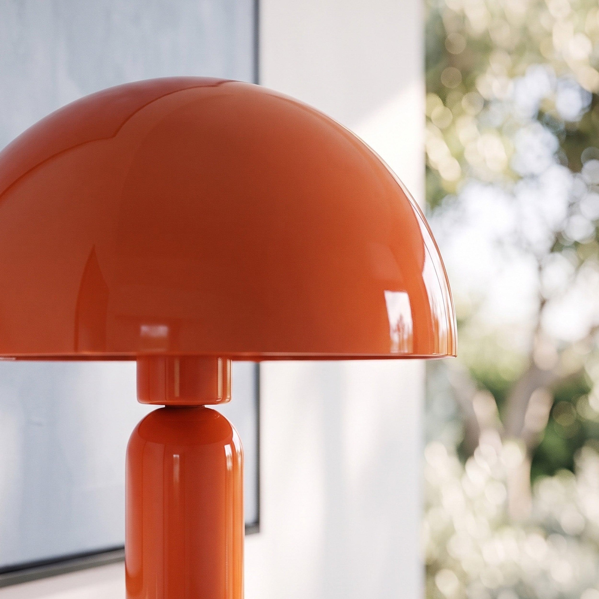 Voir la diapositive 6 : MAISON PAVANE Lampe en bois et métal orange-romy