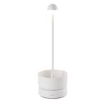 Lumisky Lampe de table BASKET WHITE Blanc Aluminium Hauteur 31cm