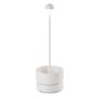 Voir la diapositive 1 : Lumisky Lampe de table BASKET WHITE Blanc Aluminium Hauteur 31cm