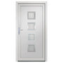 Voir la diapositive 3 : VIDAXL Porte d'entree Blanc 88x200 cm PVC