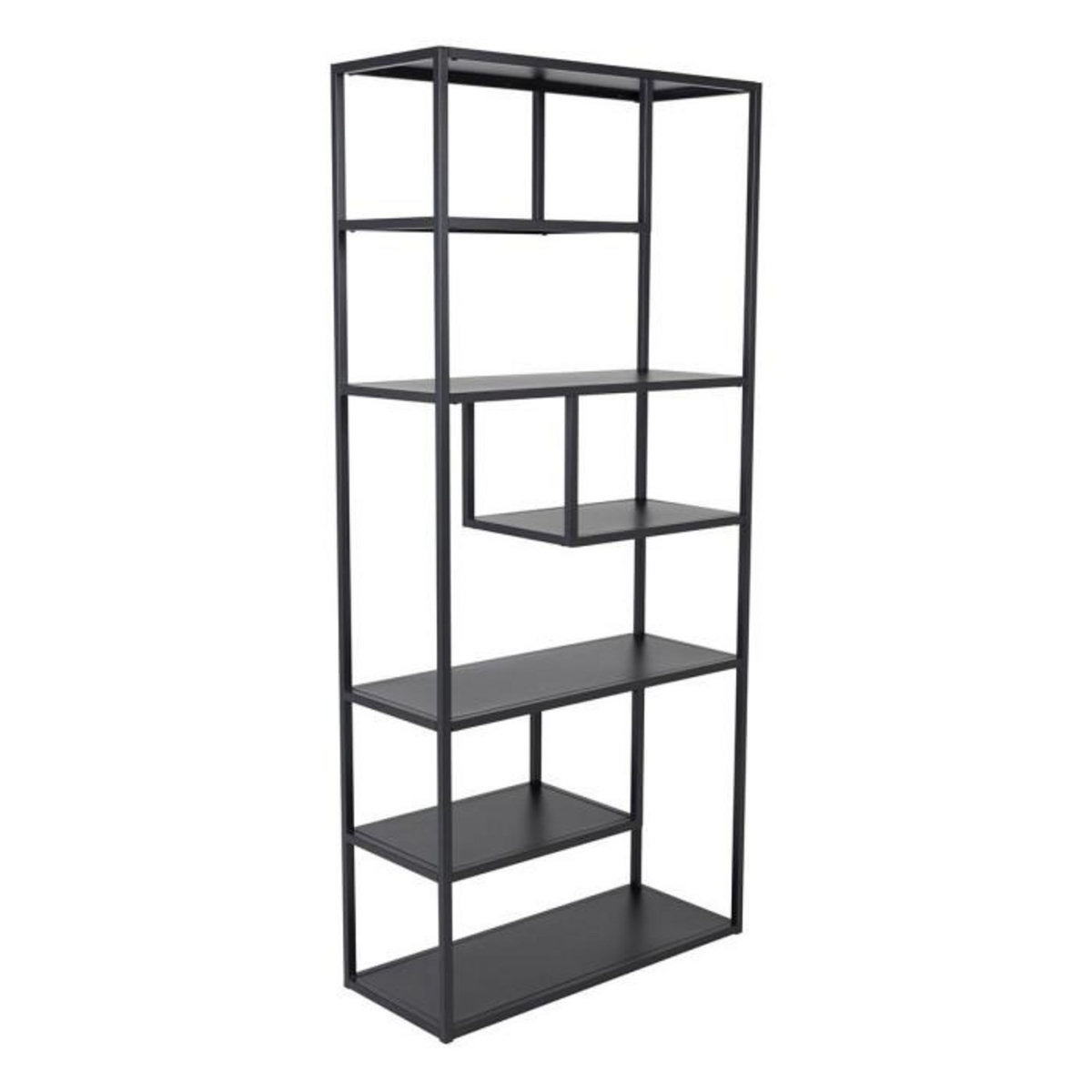 Paris Prix Étagère Bibliothèque 6 Niveaux  Staal  188cm Noir