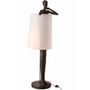 Voir la diapositive 3 : Paris Prix Lampe à Poser  Homme  41cm Marron & Blanc
