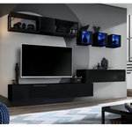 Paris Prix Ensemble Meuble TV Design  Switch III  280cm Noir