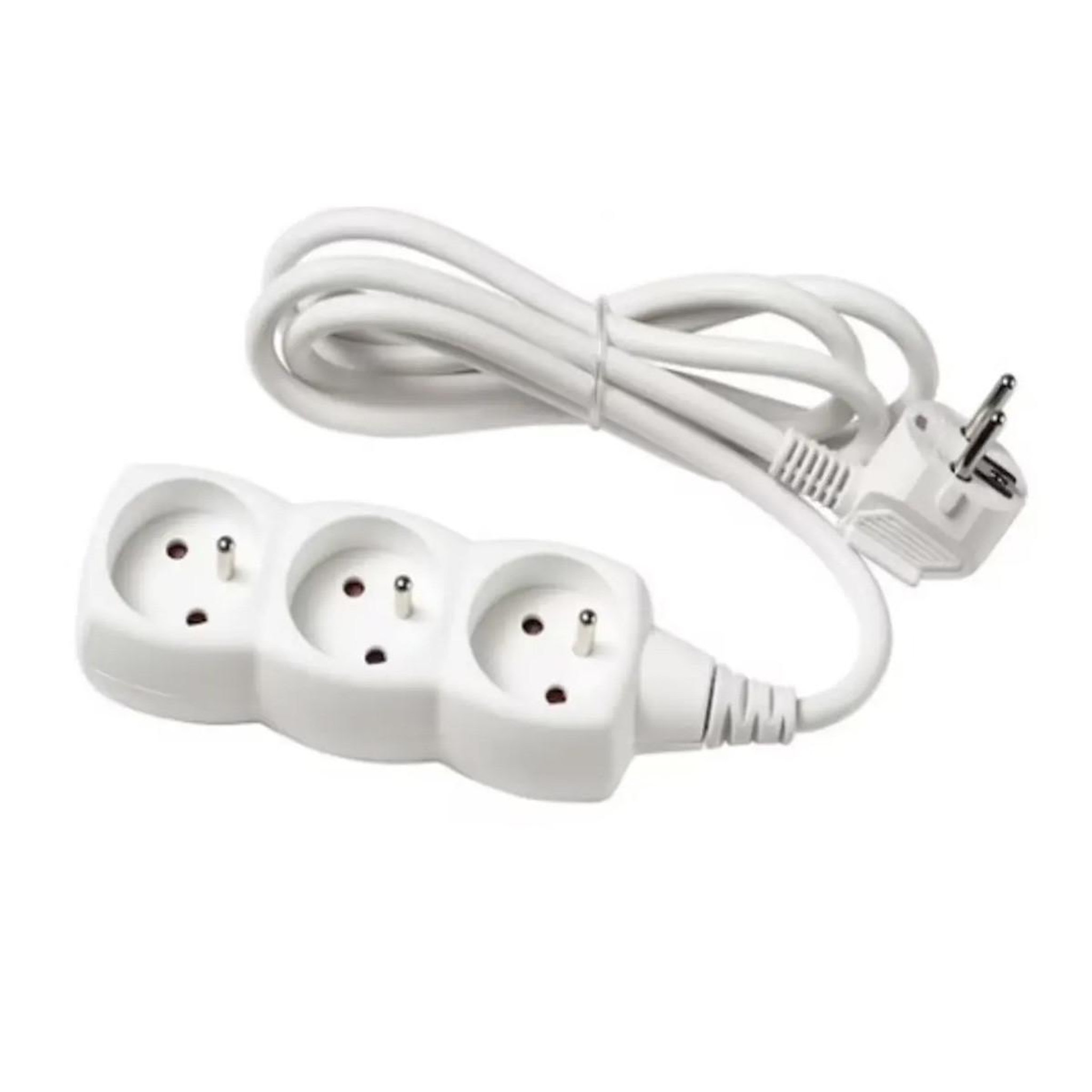 SMART SYSTEM Multiprise 3 prises  smart  1m blanc