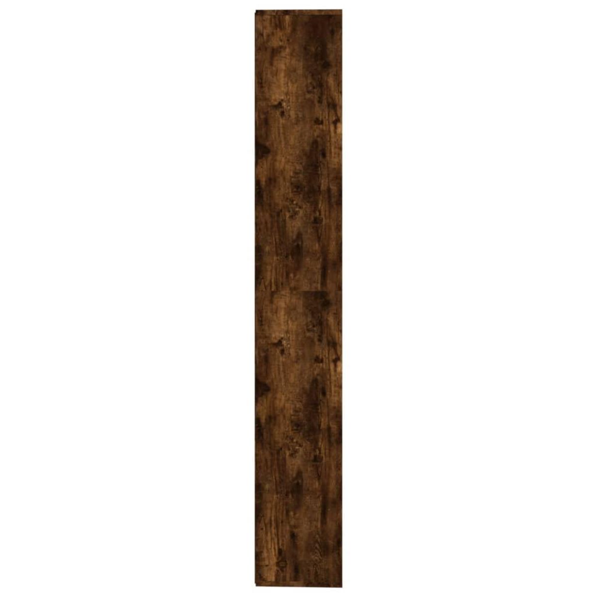 VIDAXL Armoire a livres Chene fume 155x24x160 cm