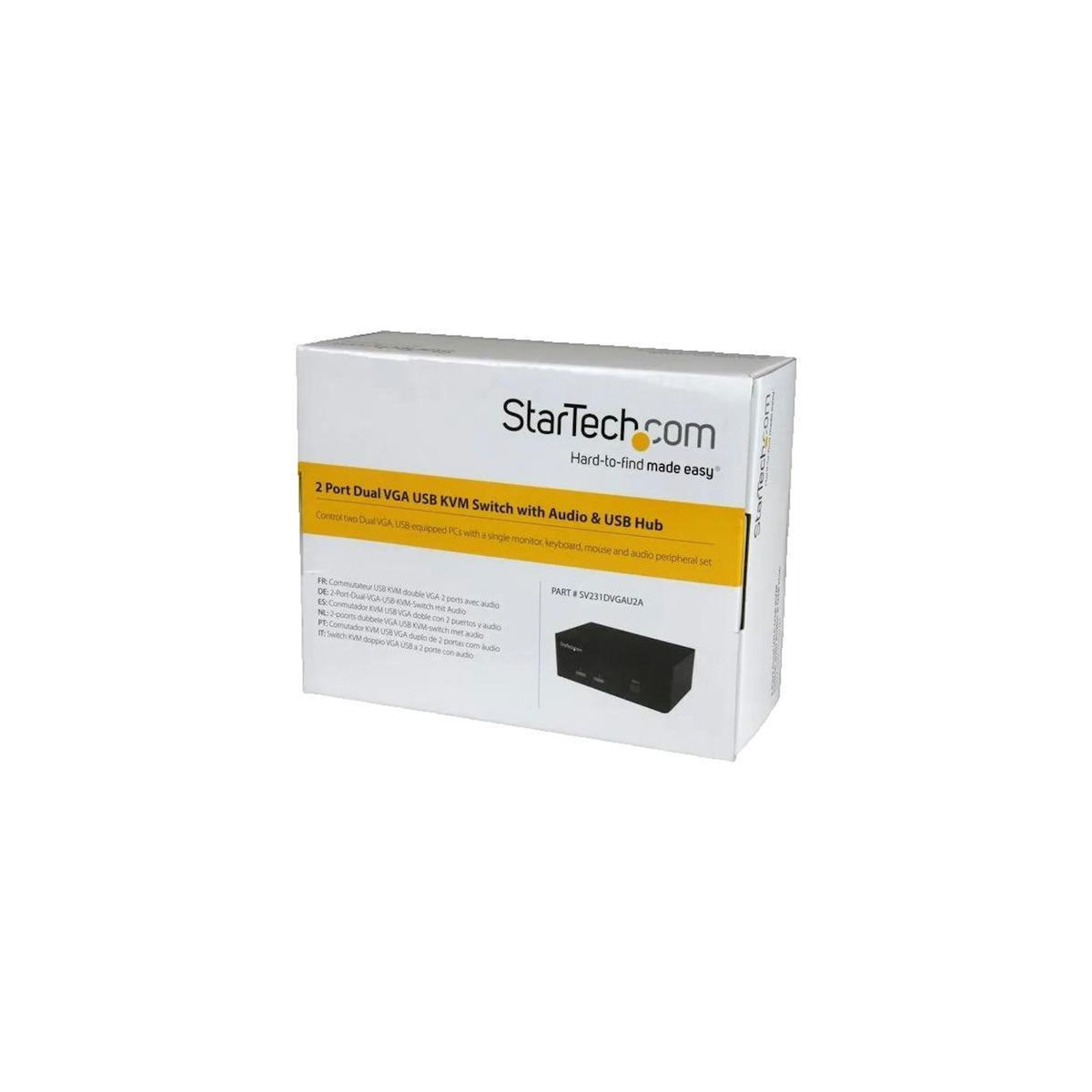 Startech Switch KVM USB double VGA StarTech avec hub USB intégré