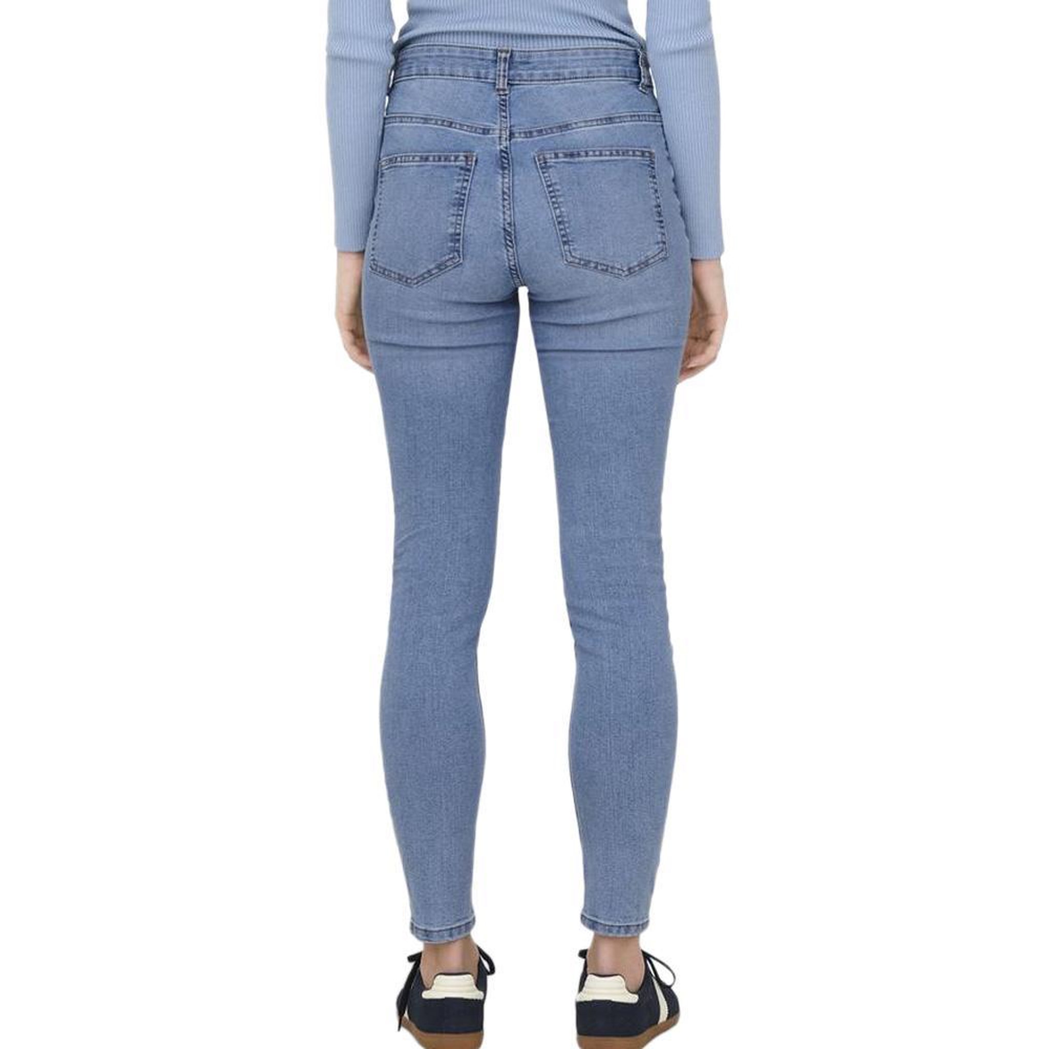 Voir la diapositive 2 : JACQUELINE DE YONG Jean Slim Bleu Femme JDY Moon