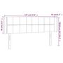 Voir la diapositive 6 : VIDAXL Tete de lit a LED Noir 147x16x78/88 cm Velours