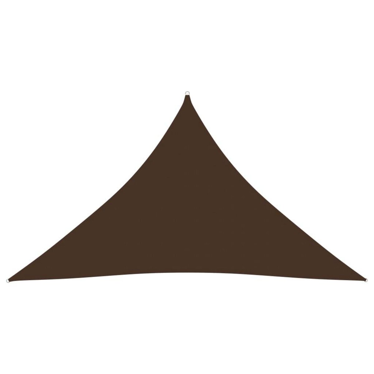 VIDAXL Voile de parasol tissu oxford triangulaire 3,5x3,5x4,9 m marron